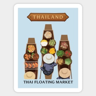 Thai Floating Market Sticker